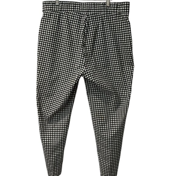 89th and Madison Black& White Check Pull On Pants size XL - Picture 2 of 7